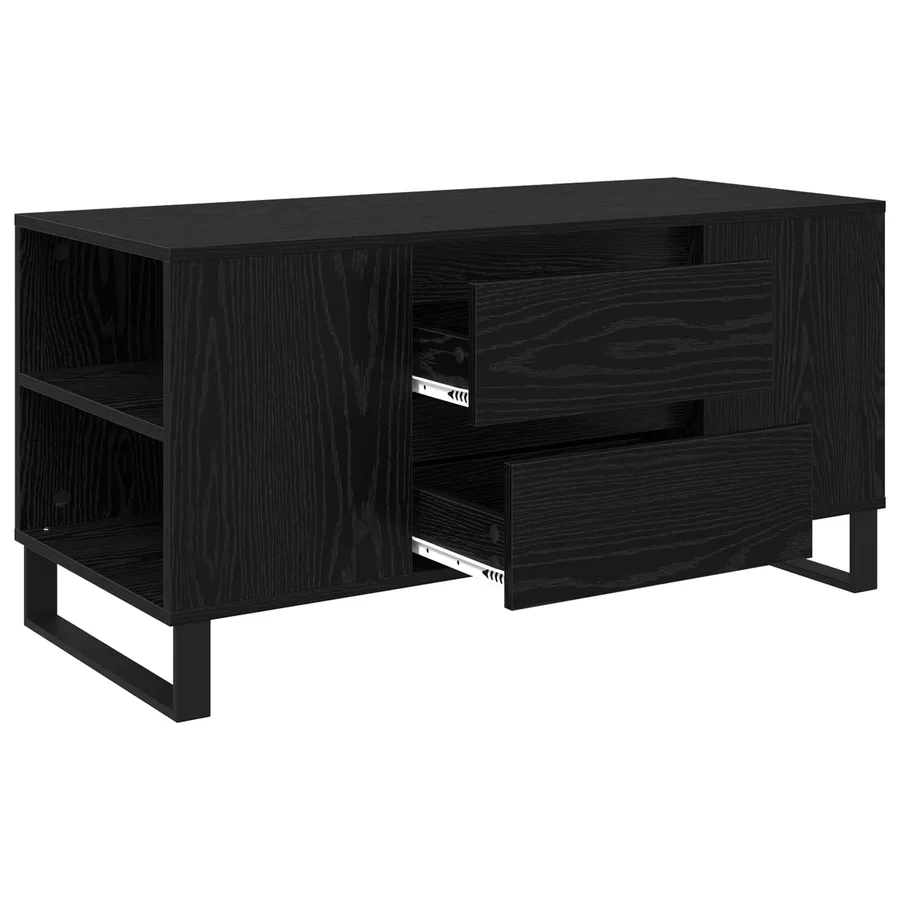 Table basse Chêne noir 102 x 44,5 x 50 cm Bois d'ingénierie - 5