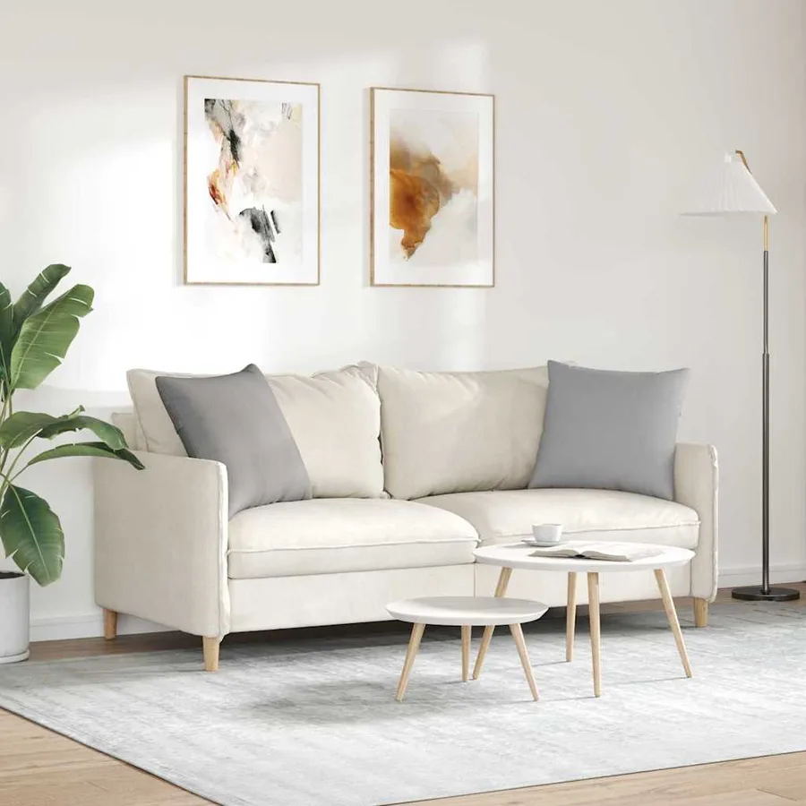 Coussins de canapé 2 pcs Gris nuage 50 x 50 cm tissu - 4