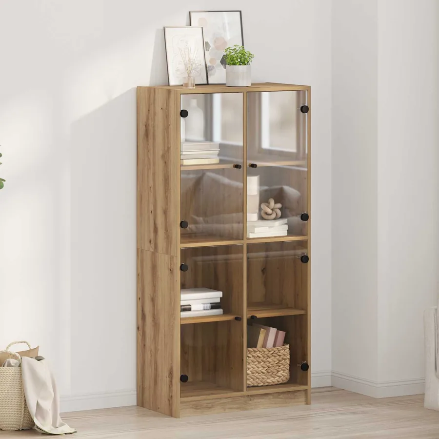 Haut Armoire Chêne artisanal 68 x 37 x 142 cm Bois d'ingénierie