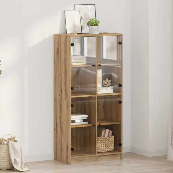 Haut Armoire Chêne artisanal 68 x 37 x 142 cm Bois d'ingénierie
