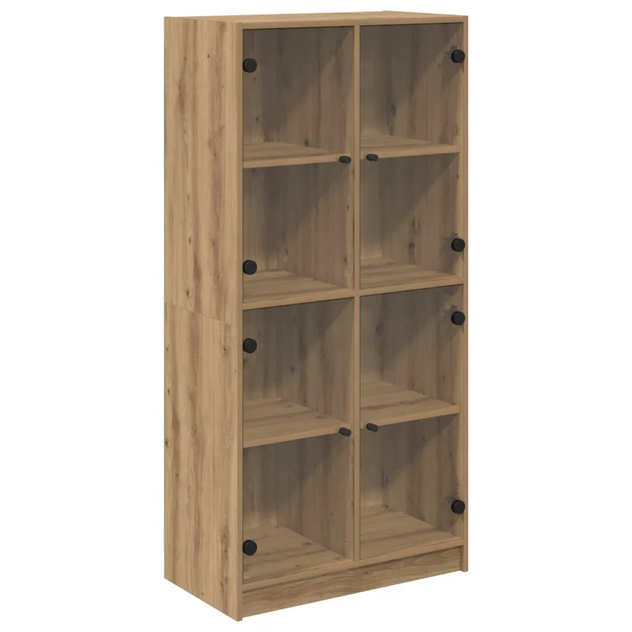 Haut Armoire Chêne artisanal 68 x 37 x 142 cm Bois d'ingénierie - 2