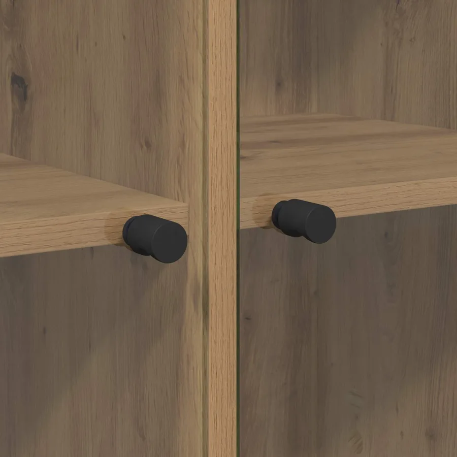 Haut Armoire 2 pcs Chêne artisanal 68 x 37 x 142 cm - 8