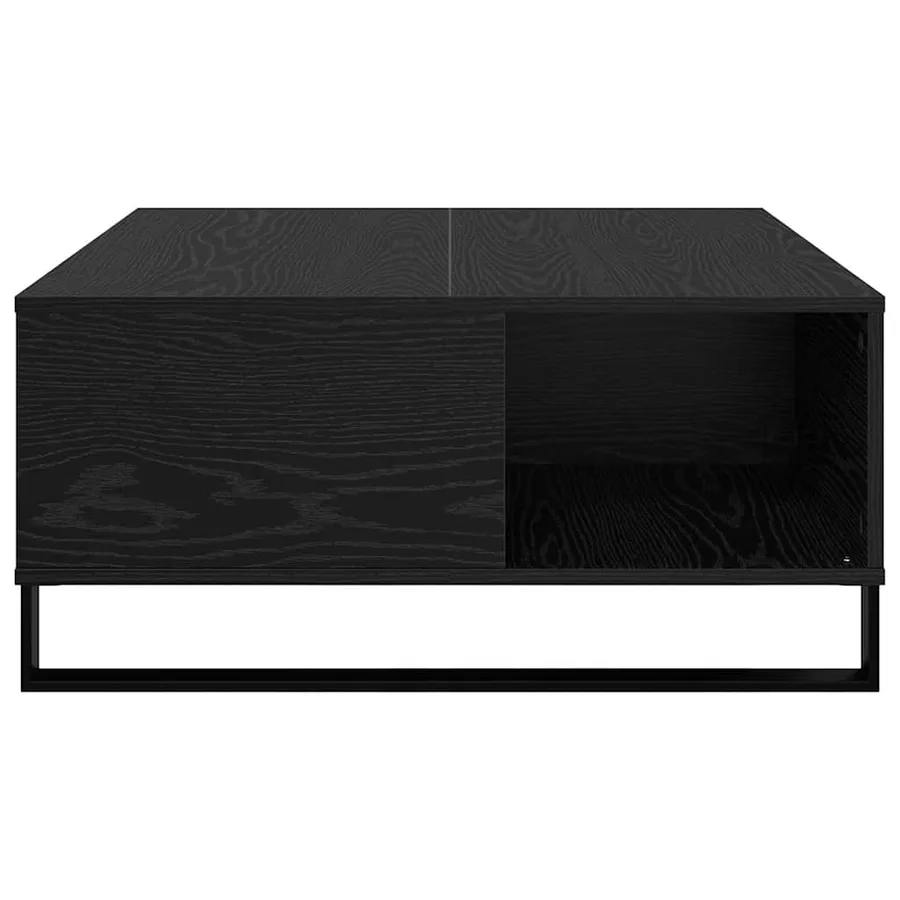 Table basse Chêne noir 80 x 80 x 36,5 cm Bois d'ingénierie - 6