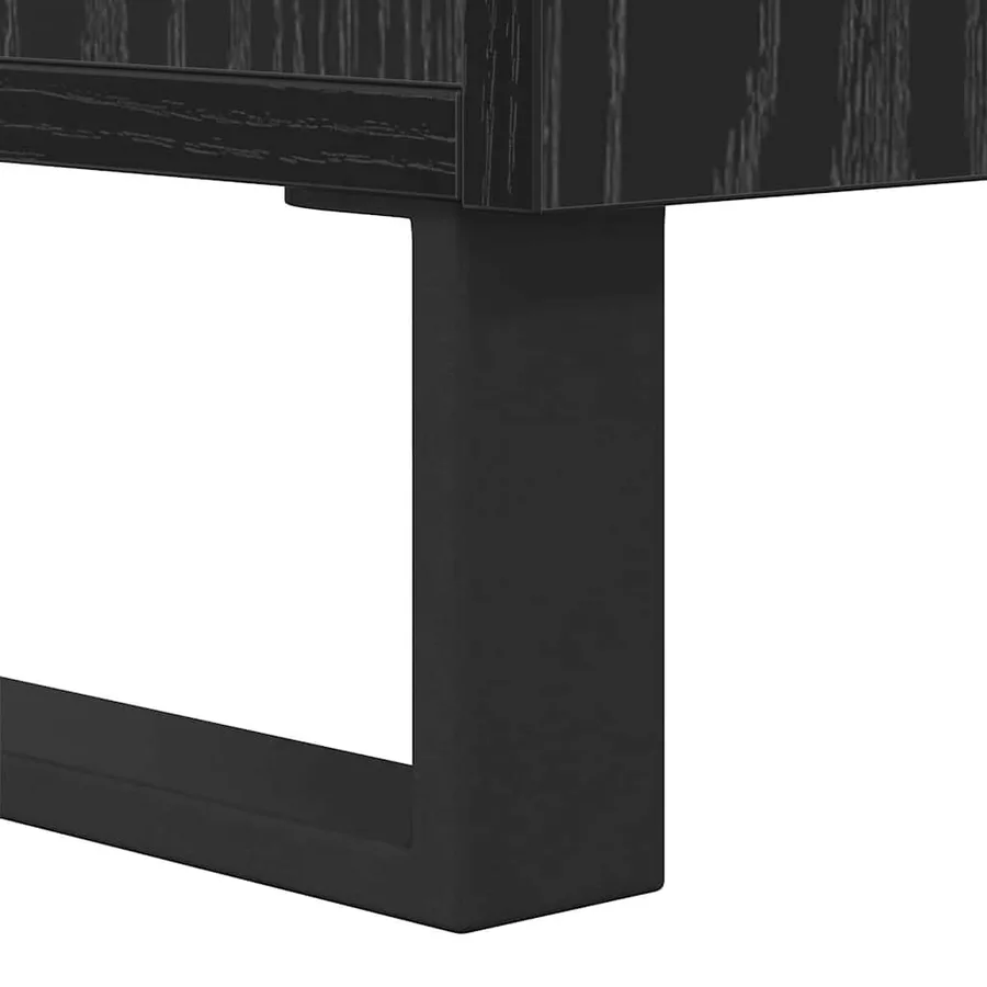 Table basse Chêne noir 80 x 80 x 36,5 cm Bois d'ingénierie - 9