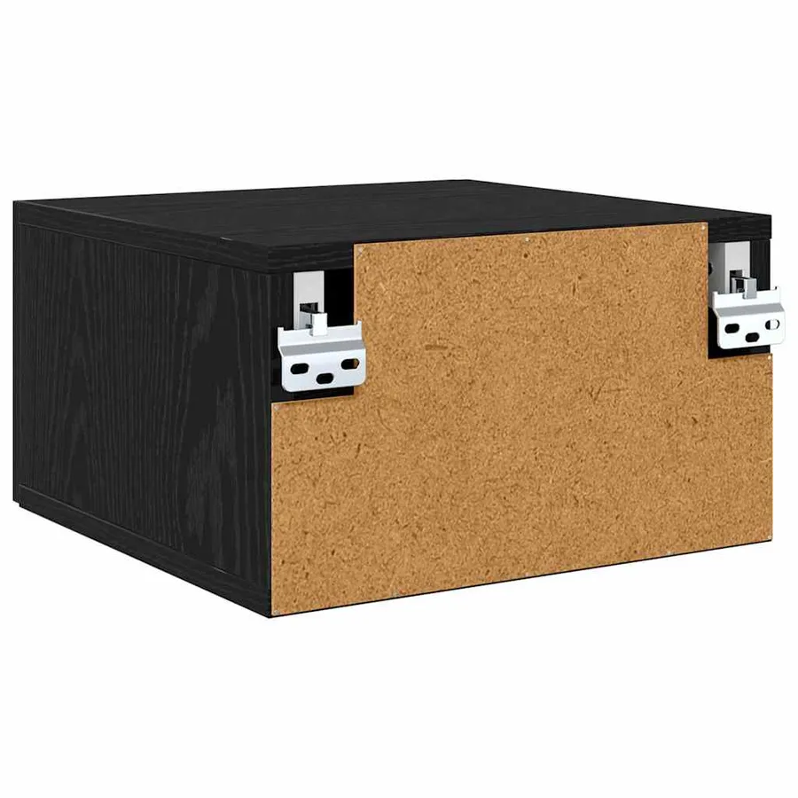 Cabinet de chevet 2 pcs Chêne noir 35 x 35 x 20 cm - 9