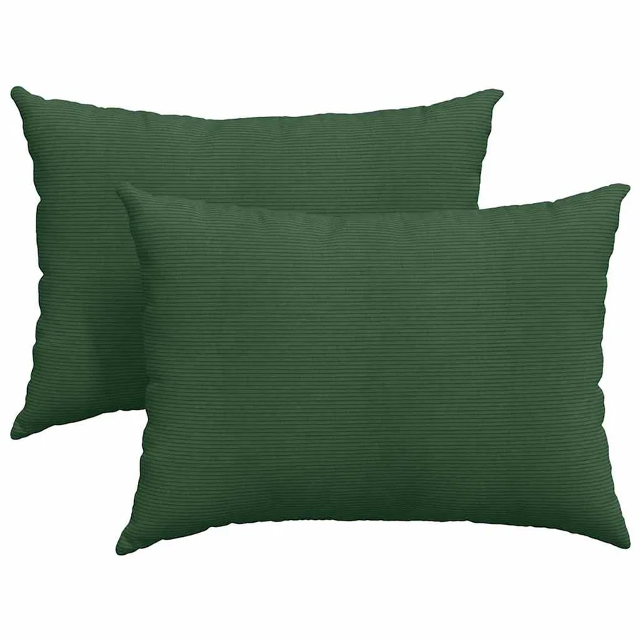 Coussins de canapé 2 pcs Vert foncé 70 x 50 cm - 2