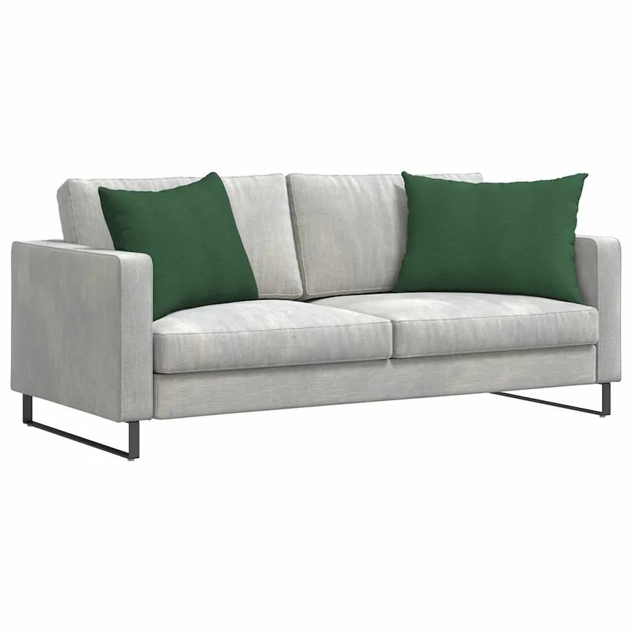 Coussins de canapé 2 pcs Vert foncé 70 x 50 cm - 3