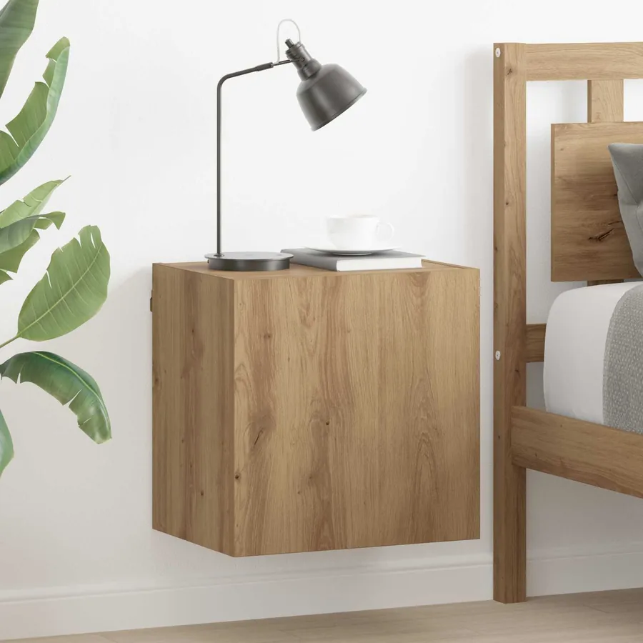 Meubles TV muraux 2 pcs Chêne artisanal Bois d'ingénierie