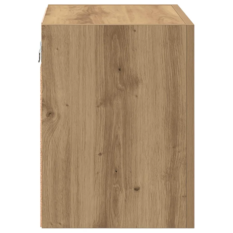 Meubles TV muraux 2 pcs Chêne artisanal Bois d'ingénierie - 9