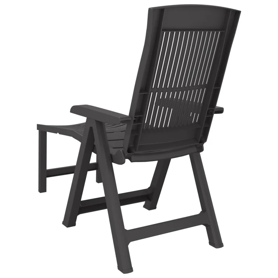 Chaise longue anthracite plastique - 5