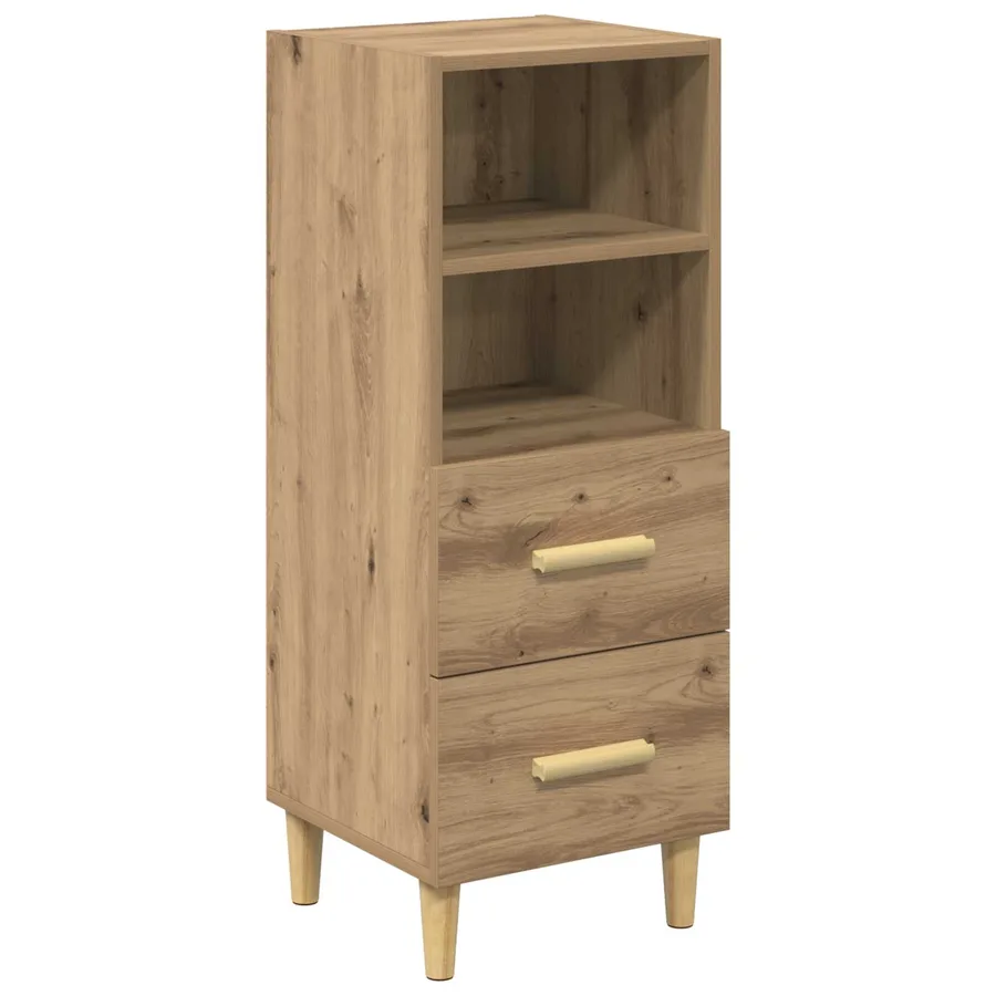 Buffet chêne artisanal 34 x 34,5 x 90 cm Bois d'ingénierie - 2