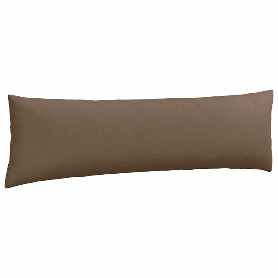 Coussins de canapé 2 pcs Marron 145 x 40 cm tissu - 5