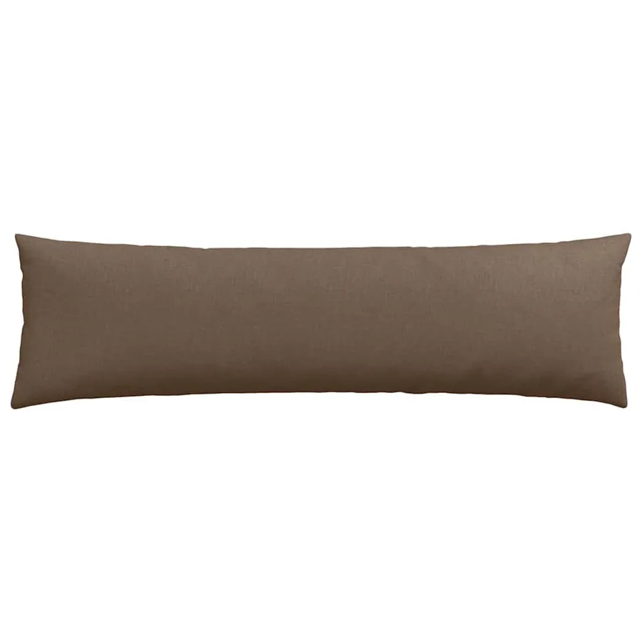 Coussins de canapé 2 pcs Marron 145 x 40 cm tissu - 6