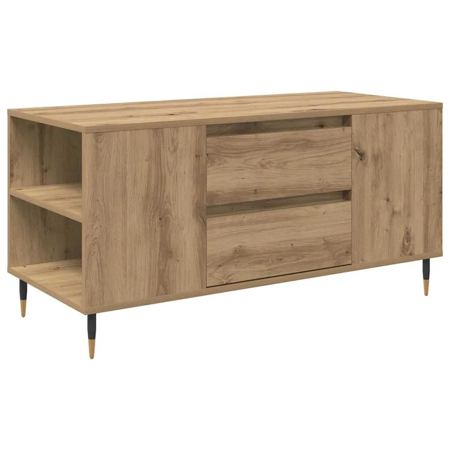 Table basse Chêne artisanal 102 x 44,5 x 50 cm - 2