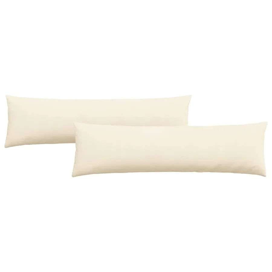 Coussins de canapé 2 pcs Crème 145 x 40 cm - 2
