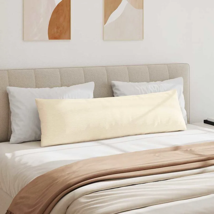 Coussins de canapé 2 pcs Crème 145 x 40 cm - 4