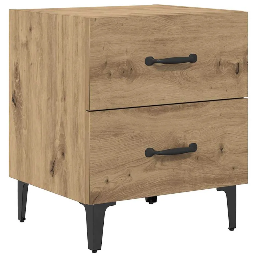 Armoire de lit Chêne artisanal 40 x 35 x 47,5 cm - 2