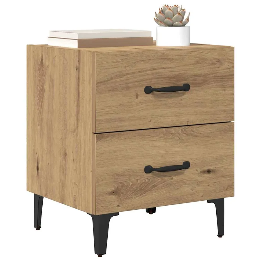 Armoire de lit Chêne artisanal 40 x 35 x 47,5 cm - 3