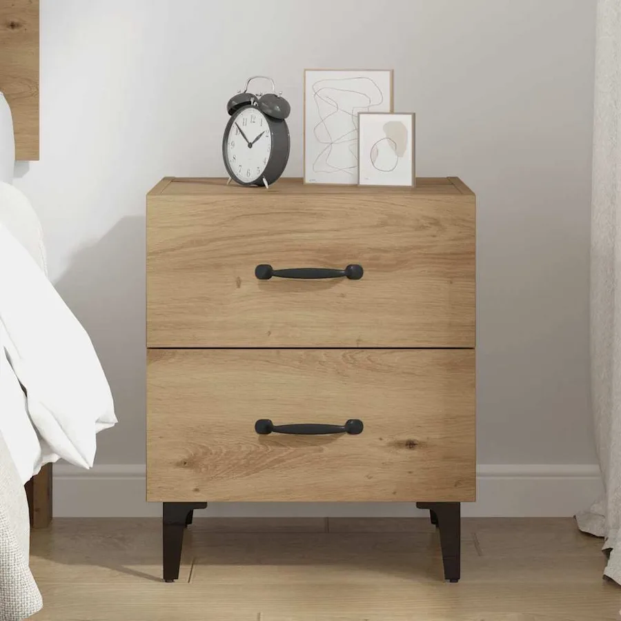 Armoire de lit Chêne artisanal 40 x 35 x 47,5 cm - 4
