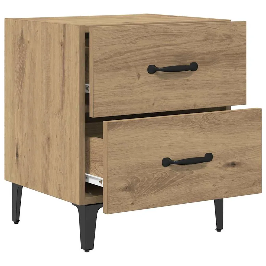 Armoire de lit Chêne artisanal 40 x 35 x 47,5 cm - 5