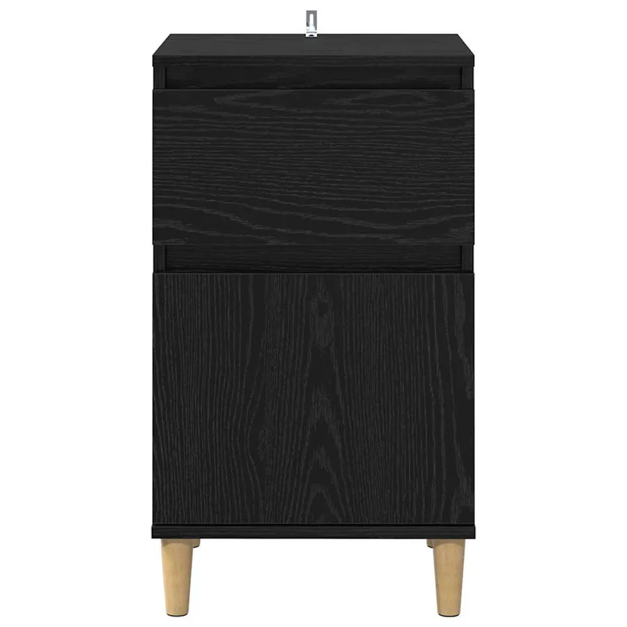 Cabinet de chevet avec tiroir 2 pcs Chêne noir 40 x 35 x 70 cm - 7
