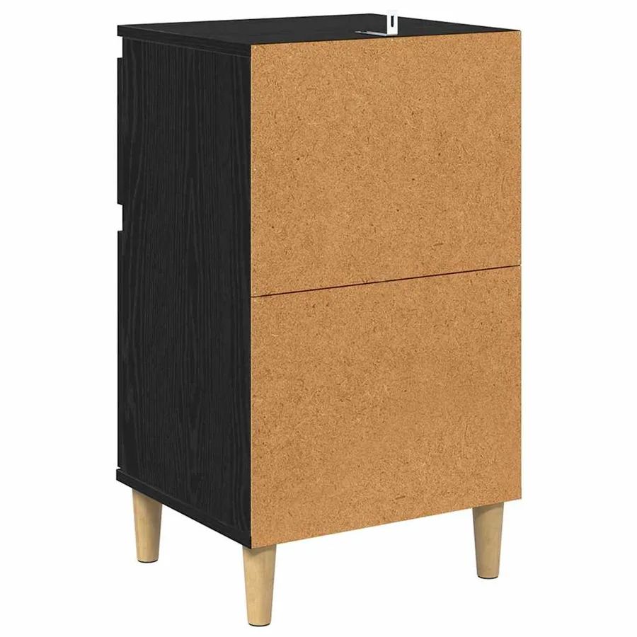 Cabinet de chevet avec tiroir 2 pcs Chêne noir 40 x 35 x 70 cm - 9