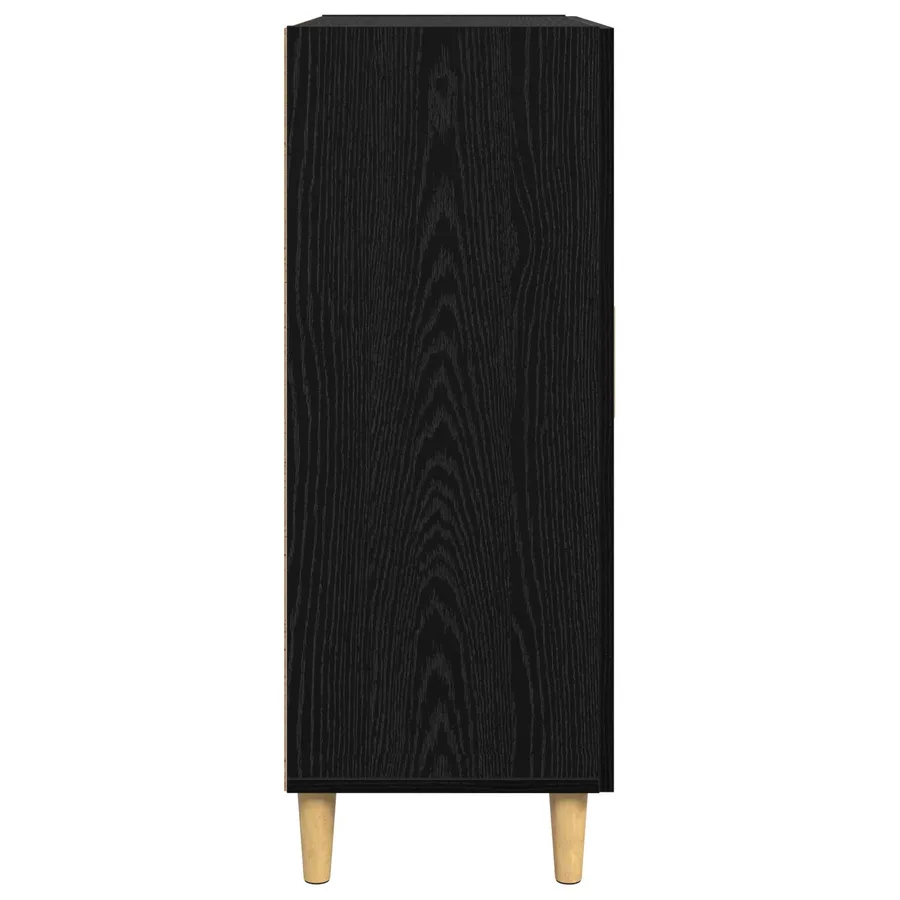 Buffet Chêne noir 34 x 69,5 x 90 cm Bois d'ingénierie - 7