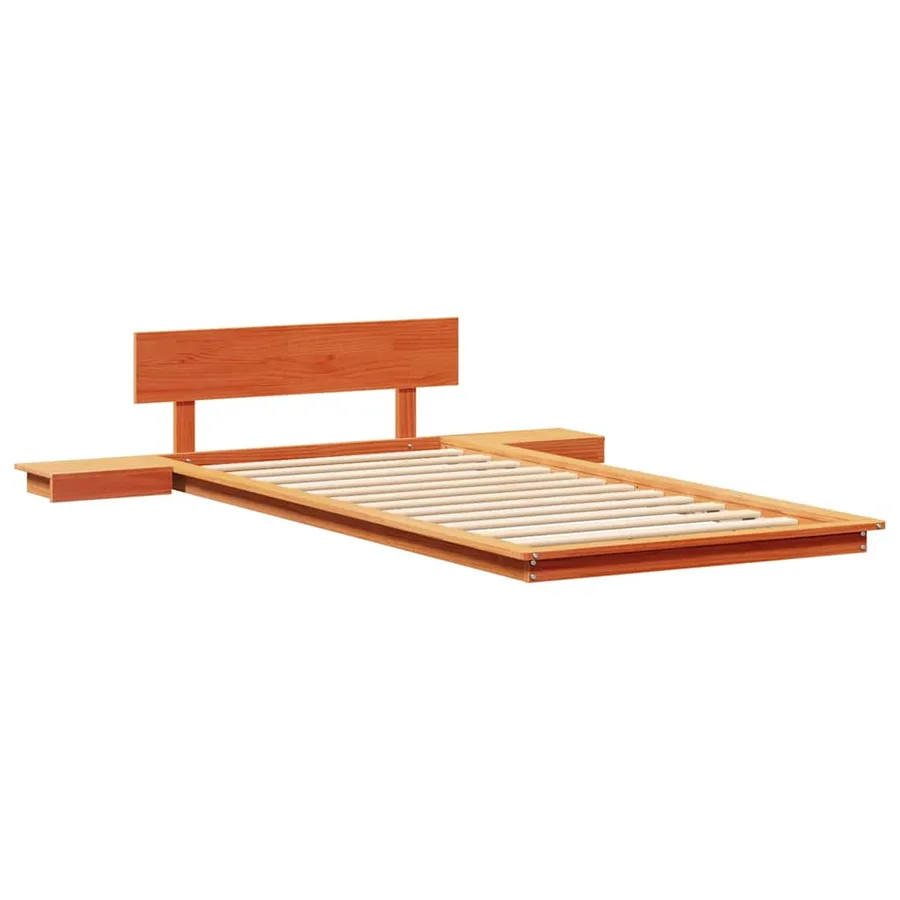 Cadre de lit Marron 80 x 200 cm bois - 4