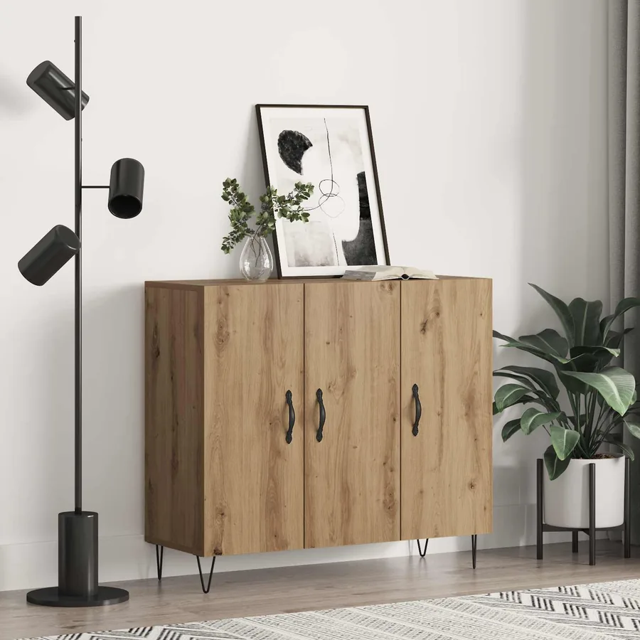 Buffet Chêne artisanal 90 x 32,5 x 80 cm Bois d'ingénierie