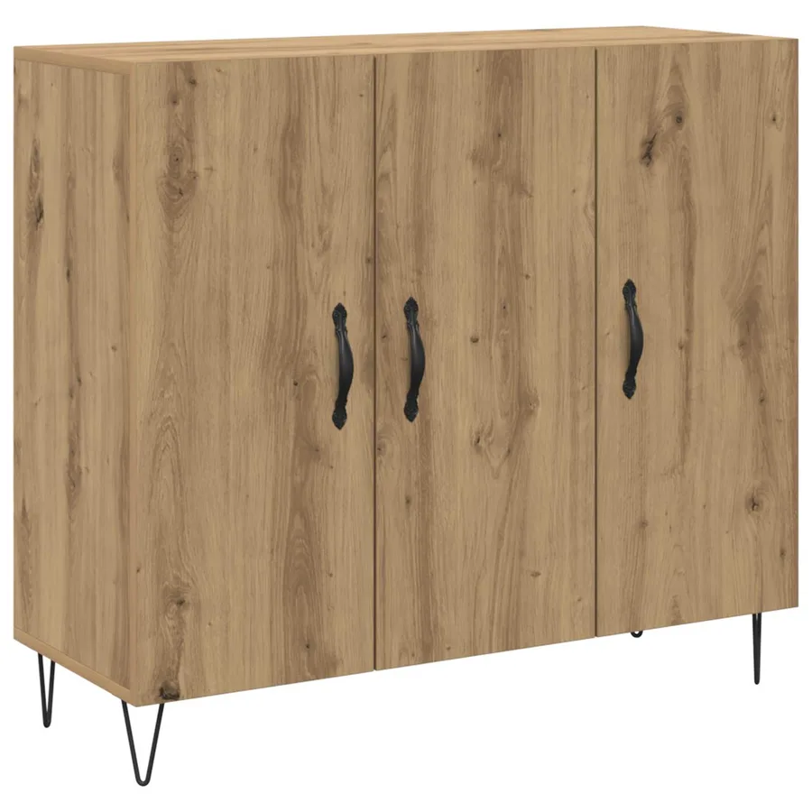 Buffet Chêne artisanal 90 x 32,5 x 80 cm Bois d'ingénierie - 2