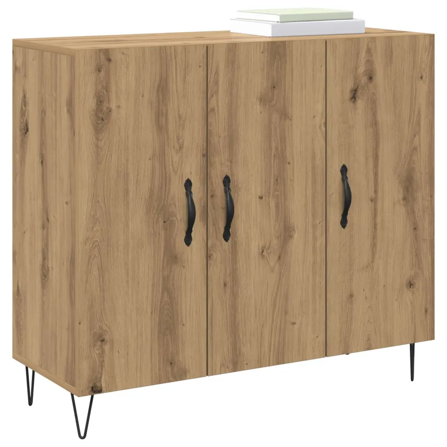 Buffet Chêne artisanal 90 x 32,5 x 80 cm Bois d'ingénierie - 3