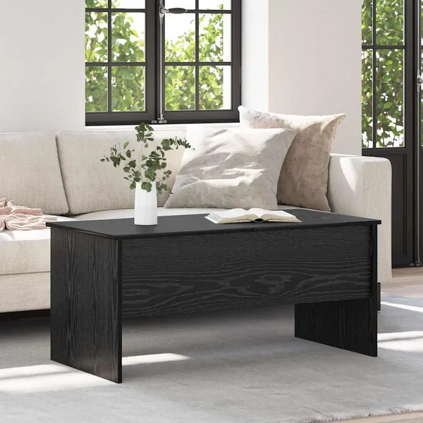 Table basse Chêne noir 102 x 50,5 x 46,5 cm Bois d'ingénierie