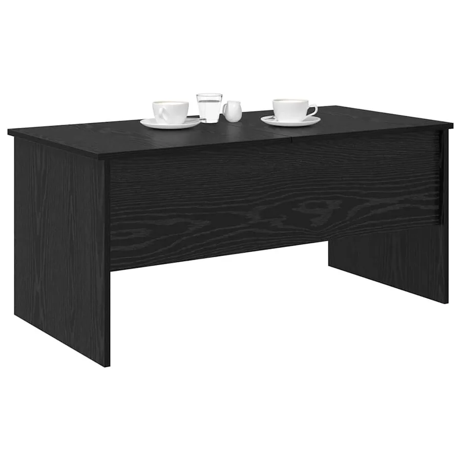 Table basse Chêne noir 102 x 50,5 x 46,5 cm Bois d'ingénierie - 3