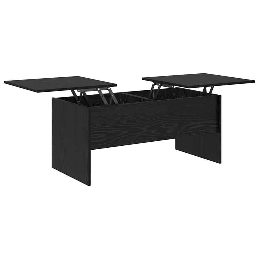 Table basse Chêne noir 102 x 50,5 x 46,5 cm Bois d'ingénierie - 5