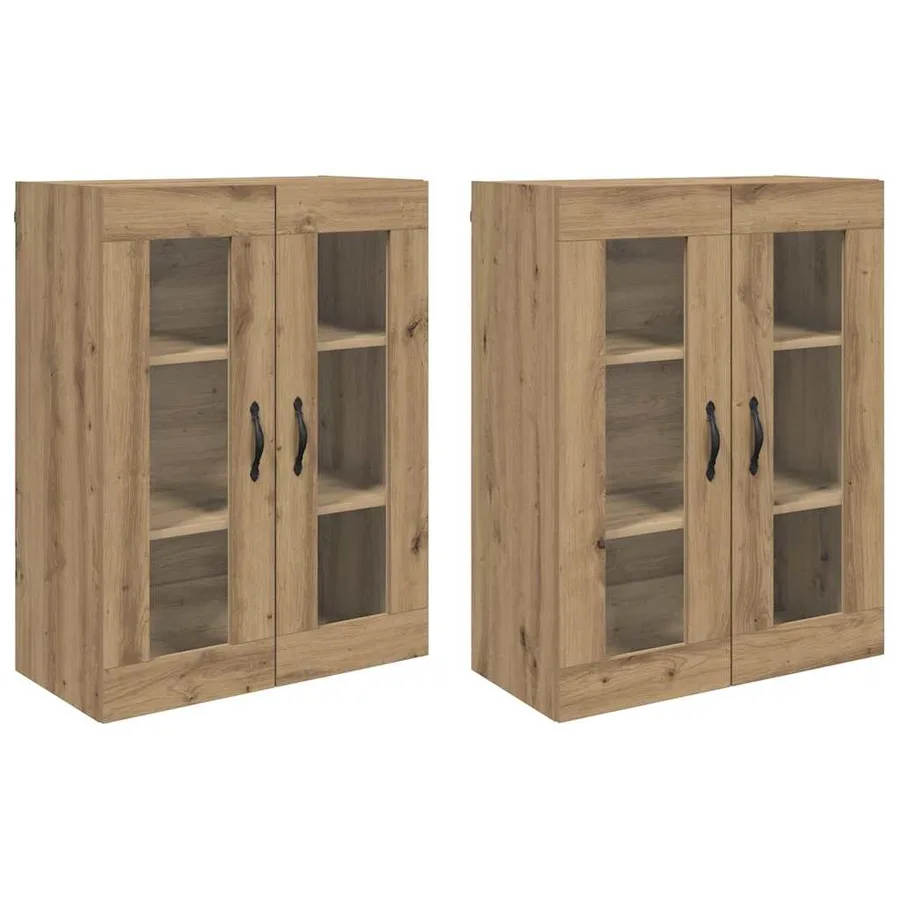 Cabinets muraux 2 pcs Chêne artisanal 69,5 x 34 x 90 cm - 2
