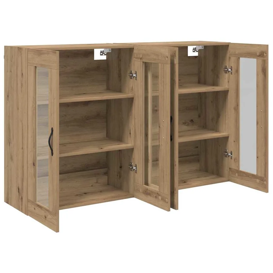 Cabinets muraux 2 pcs Chêne artisanal 69,5 x 34 x 90 cm - 6