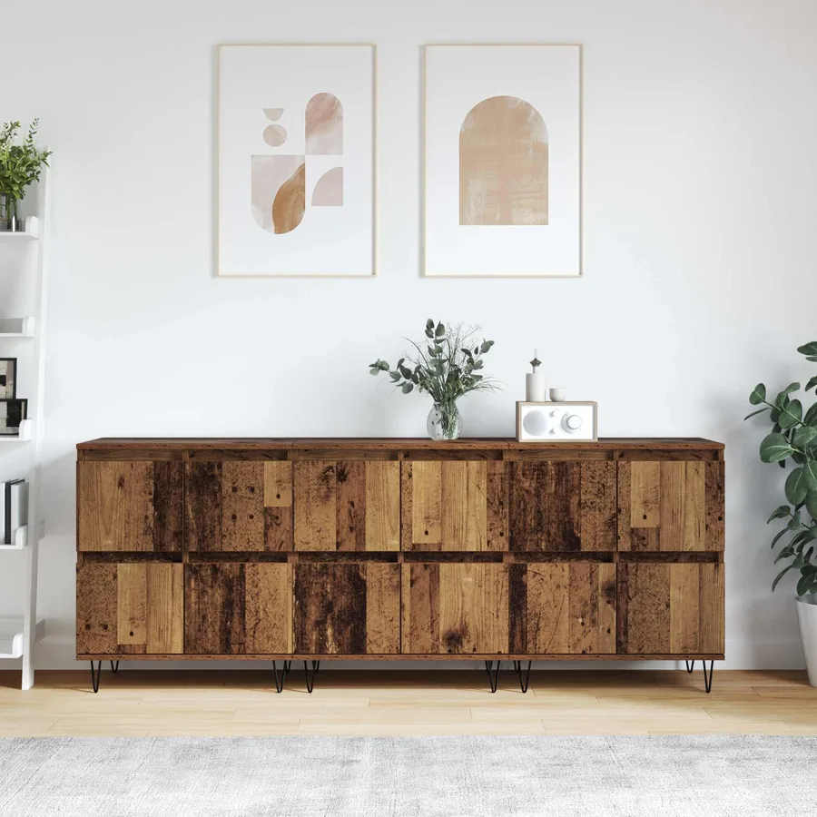Buffets 3 pcs Bois ancien