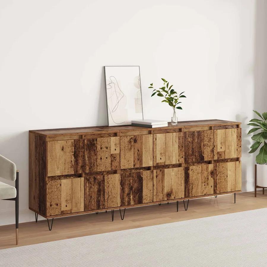 Buffets 3 pcs Bois ancien - 4