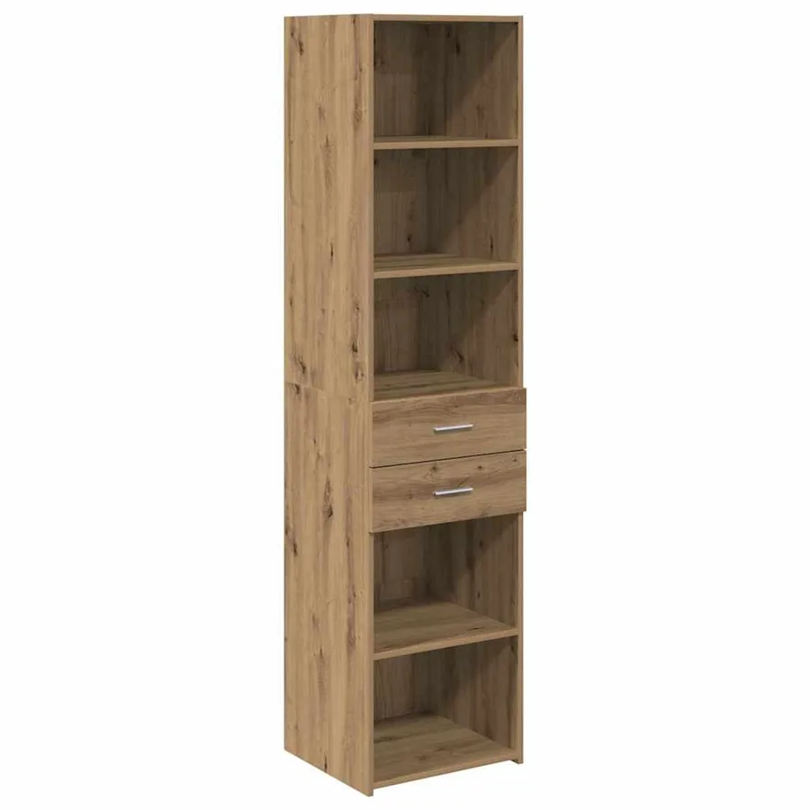Haut Armoire avec tiroir Chêne artisanal 45 x 42,5 x 185 cm - 2