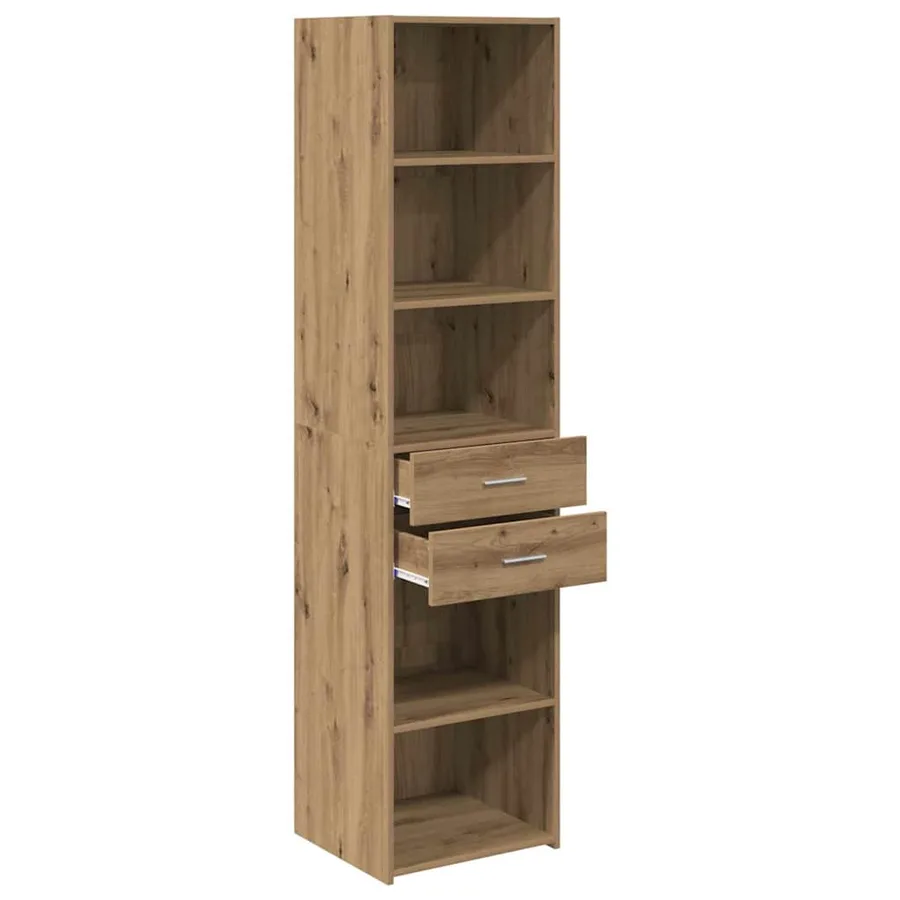 Haut Armoire avec tiroir Chêne artisanal 45 x 42,5 x 185 cm - 5