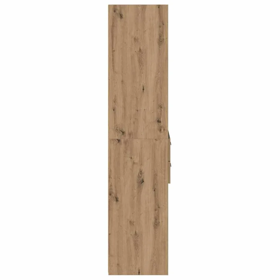 Haut Armoire avec tiroir Chêne artisanal 45 x 42,5 x 185 cm - 7