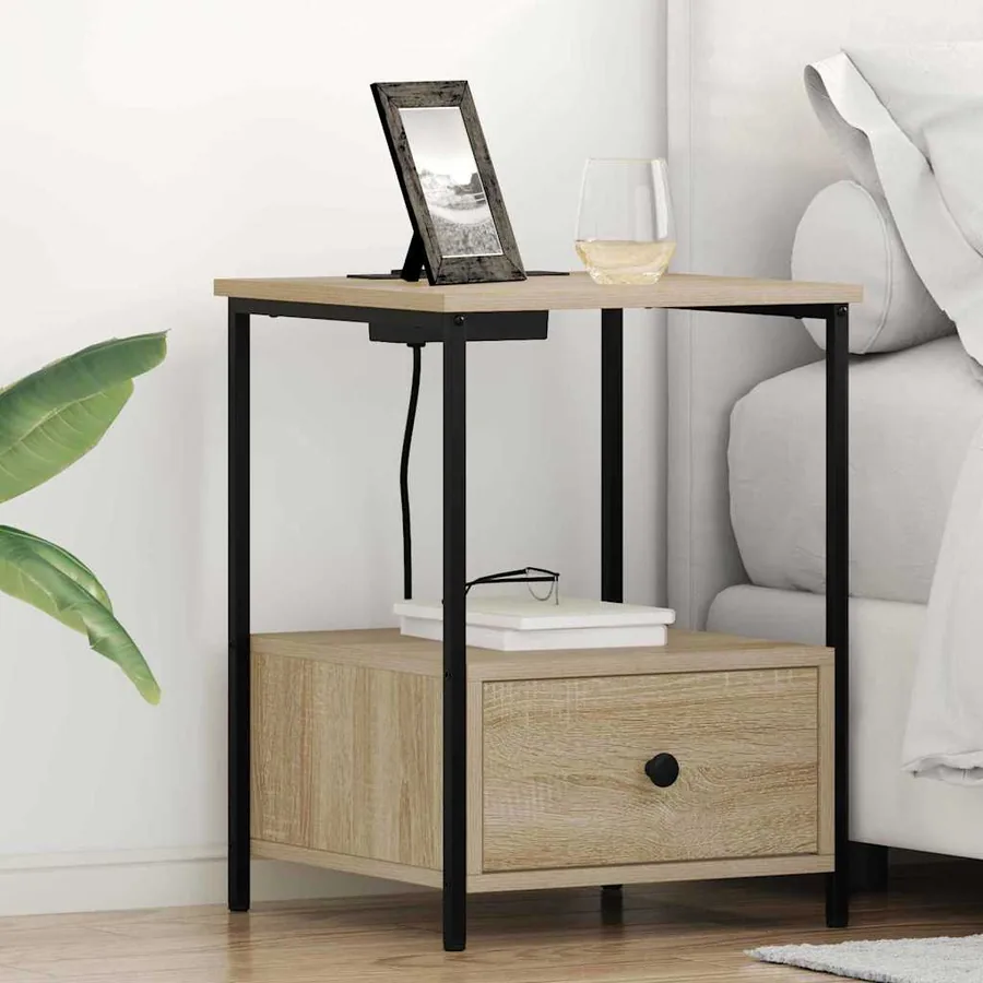 Cabinet de chevet 2 pcs Chêne Sonoma 42 x 41 x 56 cm