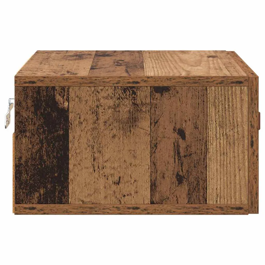 Cabinet de chevet mural Bois Ancien 35 x 35 x 20 cm - 7