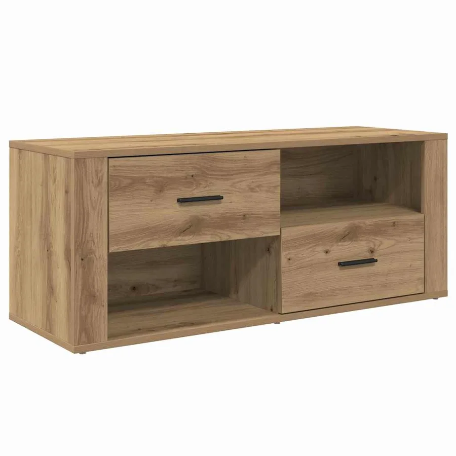 Meuble TV 100 x 35 x 40 cm Chêne artisanal Bois d'ingénierie - 2
