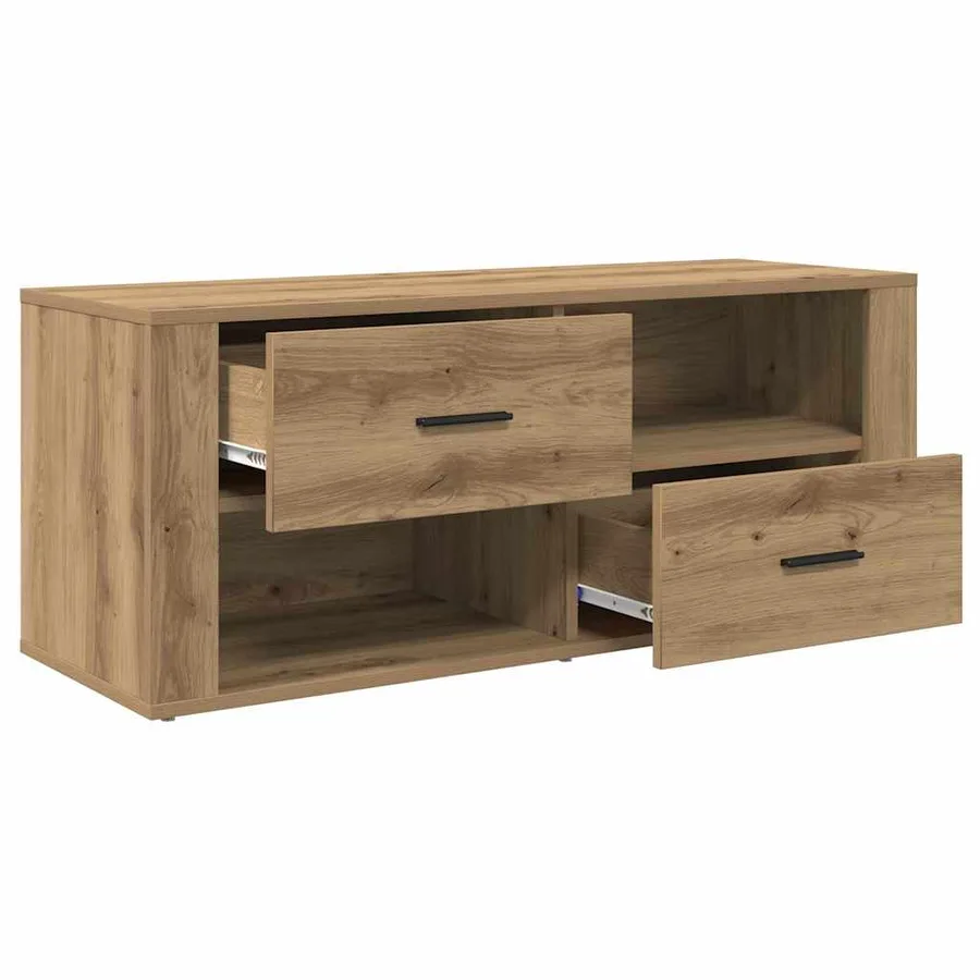 Meuble TV 100 x 35 x 40 cm Chêne artisanal Bois d'ingénierie - 5