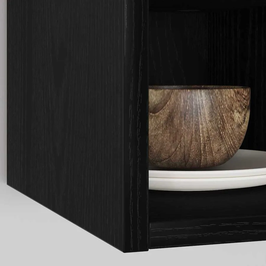 Armoire suspendue avec étagère Chêne noir 20 x 29,5 x 60 cm - 4