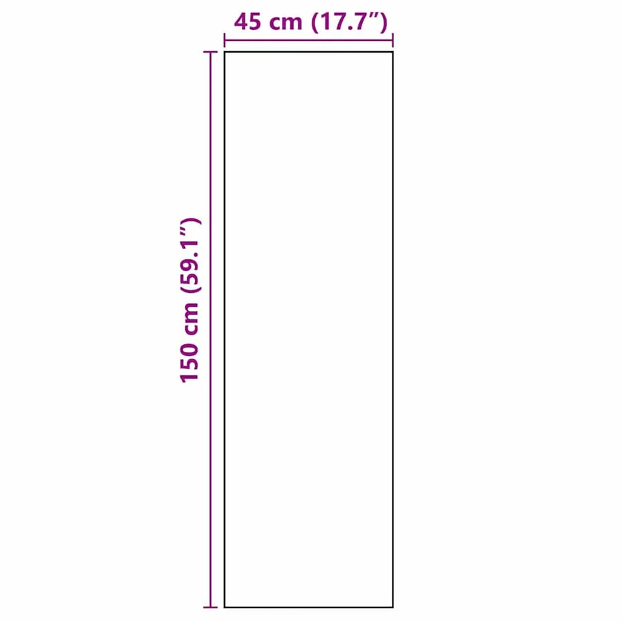Tapis de Cuisine Couverts Noir 150 x 45 cm Velours - 7