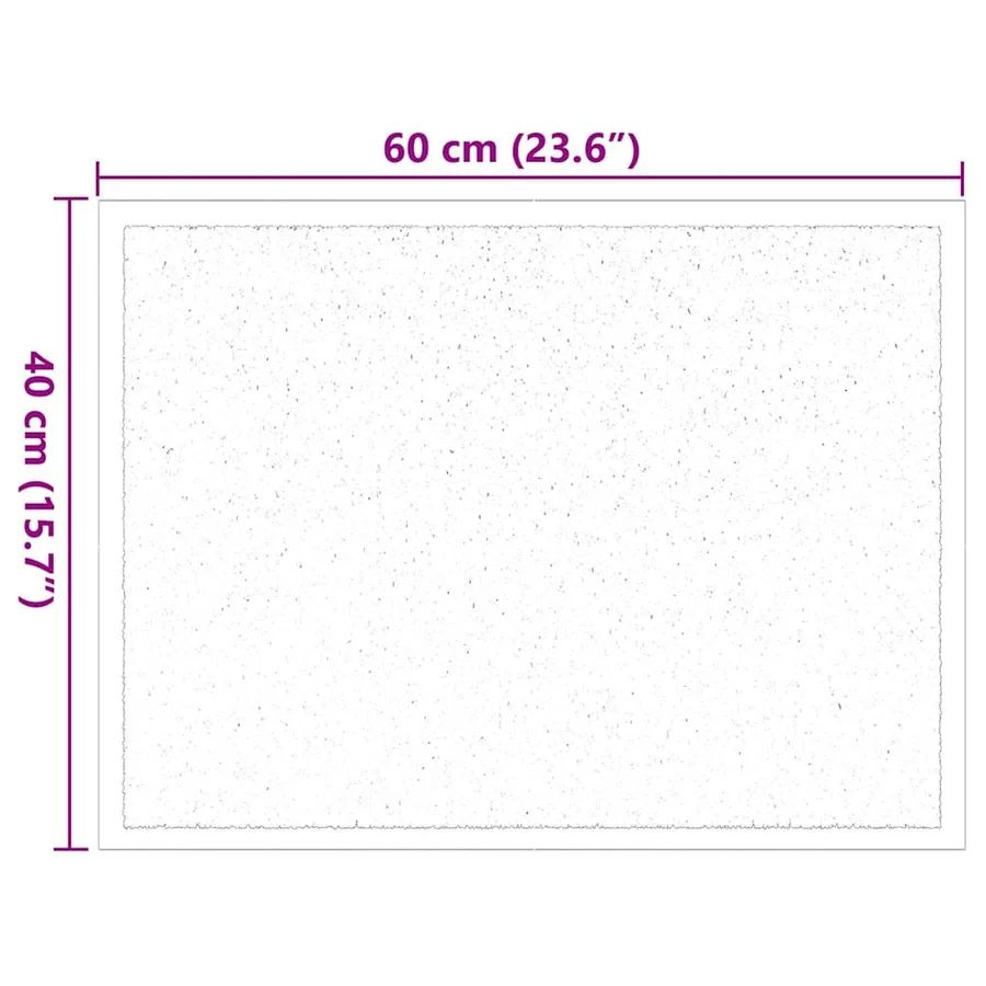 Tapis de porte Anthracite 60 x 40 x 1.2 cm Tissu en teddy - 7