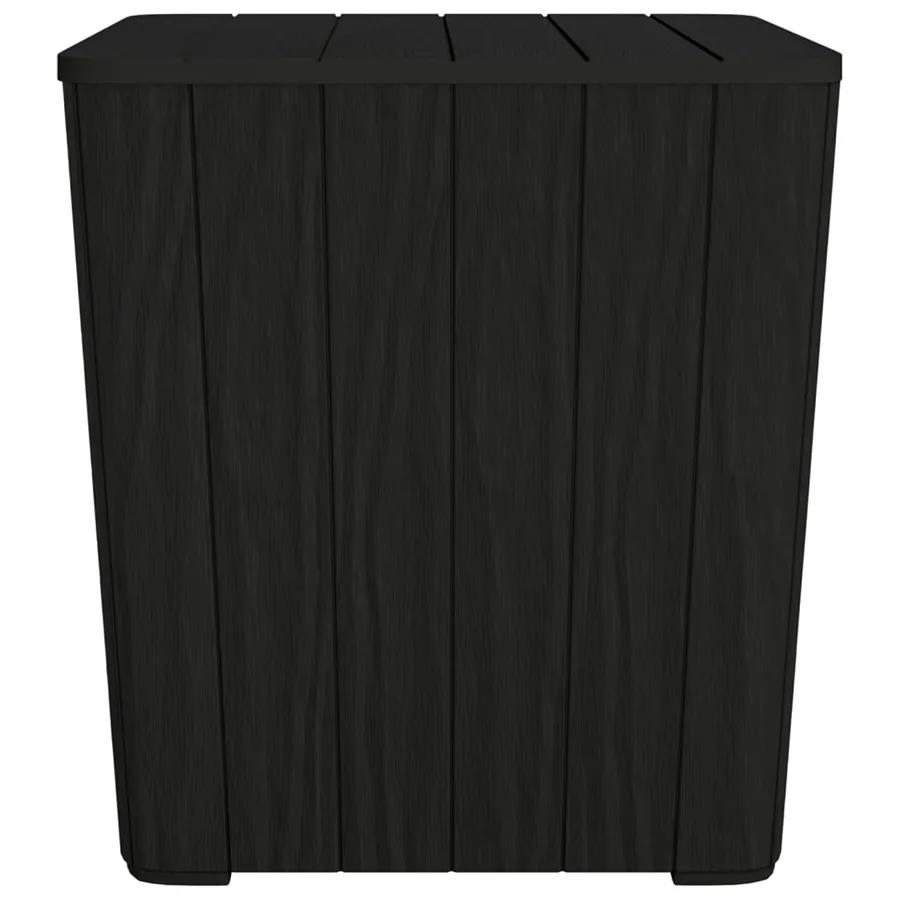 Table de jardin avec couvercle amovible noir polypropylène - 2