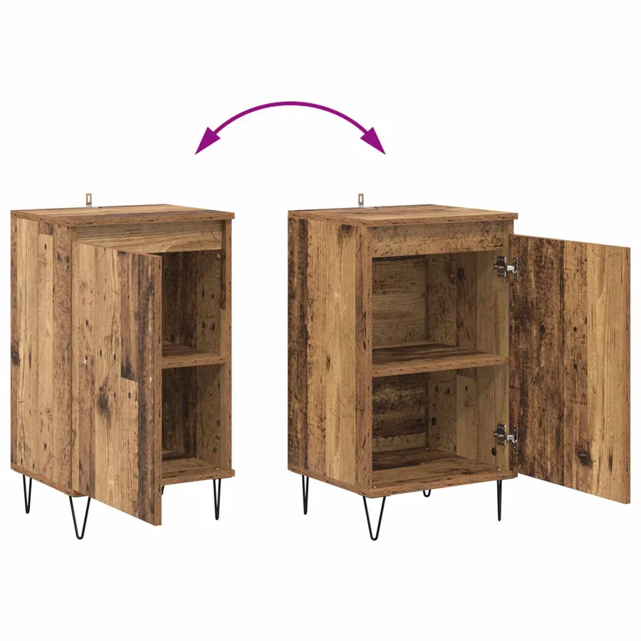 Buffet Bois ancien 40 x 35 x 70 cm Bois d'ingénierie - 11